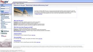 Pay.gov - Agency Information