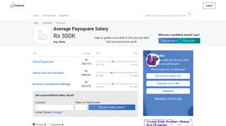Average Paysquare Salary - PayScale