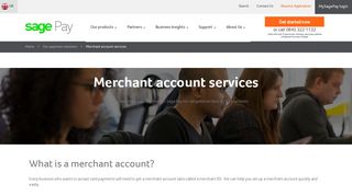 Merchant account services through Sage Pay – Sage Pay