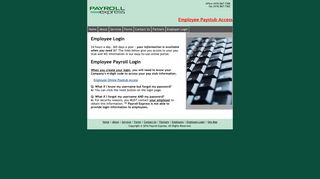Employee Paystub Access - Payroll Express: Client Login