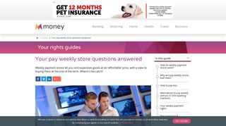 Your pay weekly store questions answered | money.co.uk