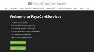 PayaCardServices: Card Machines, Online & Phone payment solutions