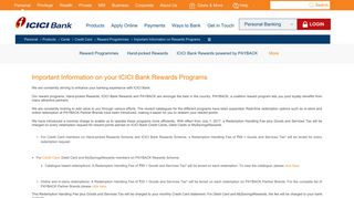 Credit Card Rewards, ICICI Bank Rewards Programs - ICICI Bank