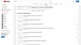 Paybooks 2.0 Tutorials for Payroll Admin - YouTube