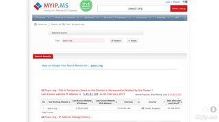 Paycc.org - IP Location Lookup | Myip.ms