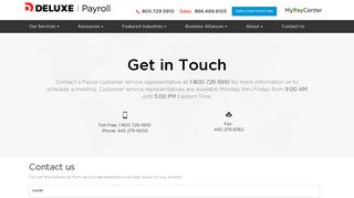 Contact Payce | Payroll Companies | Dedicated Customer Service