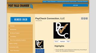 PayCheck Connection, LLC | Accountants - Post Falls Chamber of ...