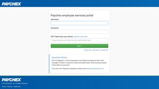 Paychex employee services portal