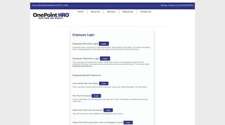 Employee Login - OnePoint HRO
