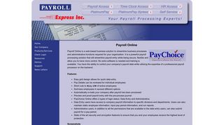 Paychoice Online - Payroll Express