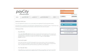 Paying your traffic fines - payCity