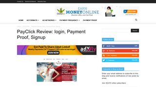 PayClick Review: login, Payment Proof, Signup - Make Money with URL