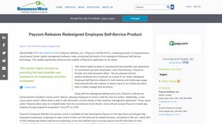 Paycom Releases Redesigned Employee Self-Service Product ...