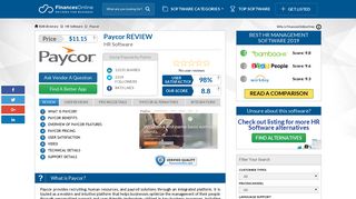 Paycor Reviews: Overview, Pricing and Features - FinancesOnline.com