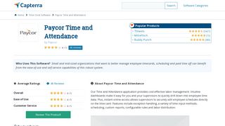 Paycor Time and Attendance Reviews and Pricing - 2019 - Capterra