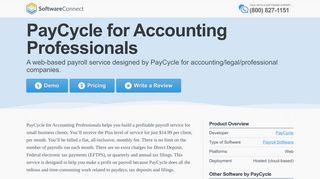PayCycle for Accounting Professionals | 2019 Software Reviews