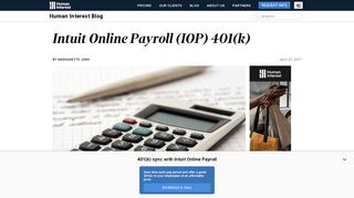 Intuit Online Payroll (IOP) 401(k) - Human Interest