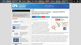 PayCycle, an Intuit Company — PayCycle 2009 for Accounting ...