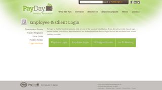 Login Services | PayDay Payroll Resources