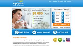 Payday Max Official Site: PaydayMax.com