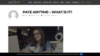 PAYE Anytime - What is it? Unijobs, Public Sector Workforce Solutions