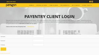 Payentry Client Login | Paragon Payroll, Inc.