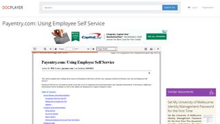 Payentry.com: Using Employee Self Service - PDF - DocPlayer.net