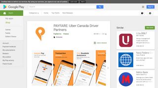 PAYFARE: Uber Canada Driver Partners – Apps on Google Play