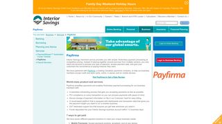 Interior Savings Credit Union - Payfirma