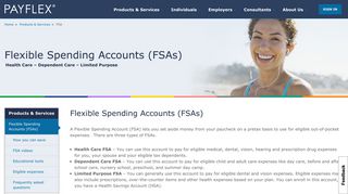 Flexible Spending Account – Products and Services | PayFlex