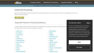 Credit Card Processing and Gateway Support - eBlox