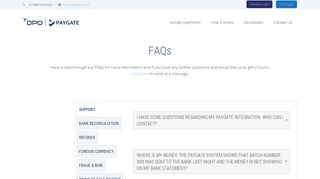 PayGate Payment Gateway FAQ