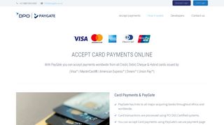 Accept card payments online with PayGate Payment Gateway