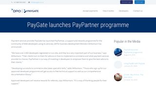 PayGate launches PayPartner programme - PayGate