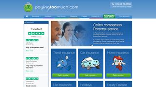 PayingTooMuch.com - Travel Insurance, Home and Car Insurance ...