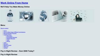 Pay in Night Review - Earn $500 Today? - Work Online From Home
