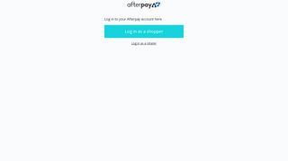 Login - Afterpay - Shop Now. Enjoy Now. Pay Later.