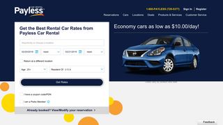 Get the Best Rental Cars at Discount Rates | Payless Rent a Car