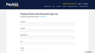 Perks Club Rental Car Rewards | Payless Rent a Car