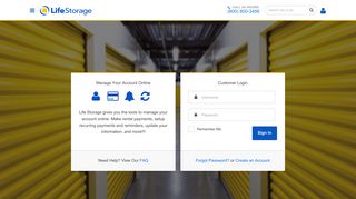 Life Storage® Customer Account | Login and Access your Account