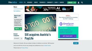 SIX acquires Austria's PayLife - Finextra Research
