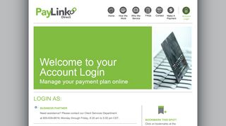 Account Login - PayLink Direct