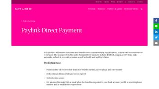 Paylink Direct Payment - Chubb