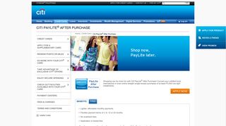 Citi PayLite After Purchase | Convert Your Straight Purchases into ...
