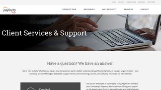 Contact Paylocity Client Support | Client Services, Support, & FAQs