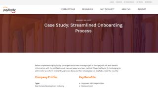 Case Study: Streamlined Onboarding Process | Paylocity