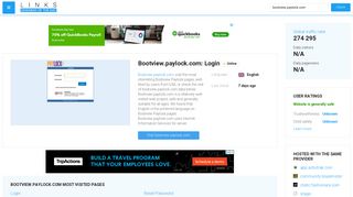 Visit Bootview.paylock.com - Login.