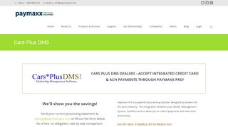 Cars Plus DMS - Paymaxx Pro - Paymaxx Pro Customers!