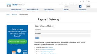 Payment Gateway | TransNational Payments