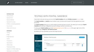 Testing with PayPal Sandbox - PAYMILL Developer Centre